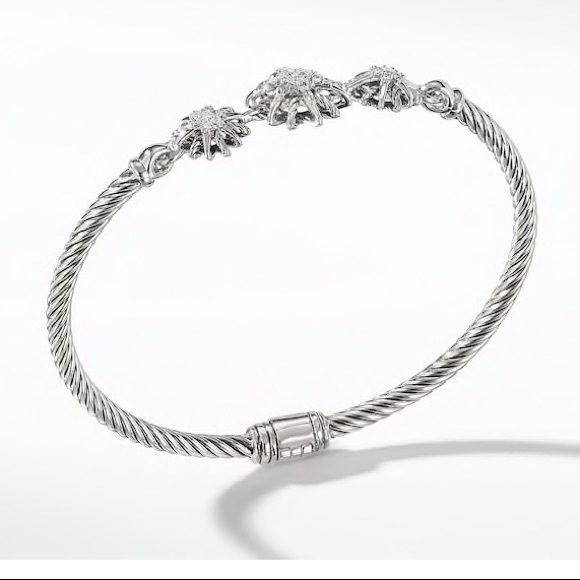 David Yurman Diamond Bracelet - Picture 1 of 7